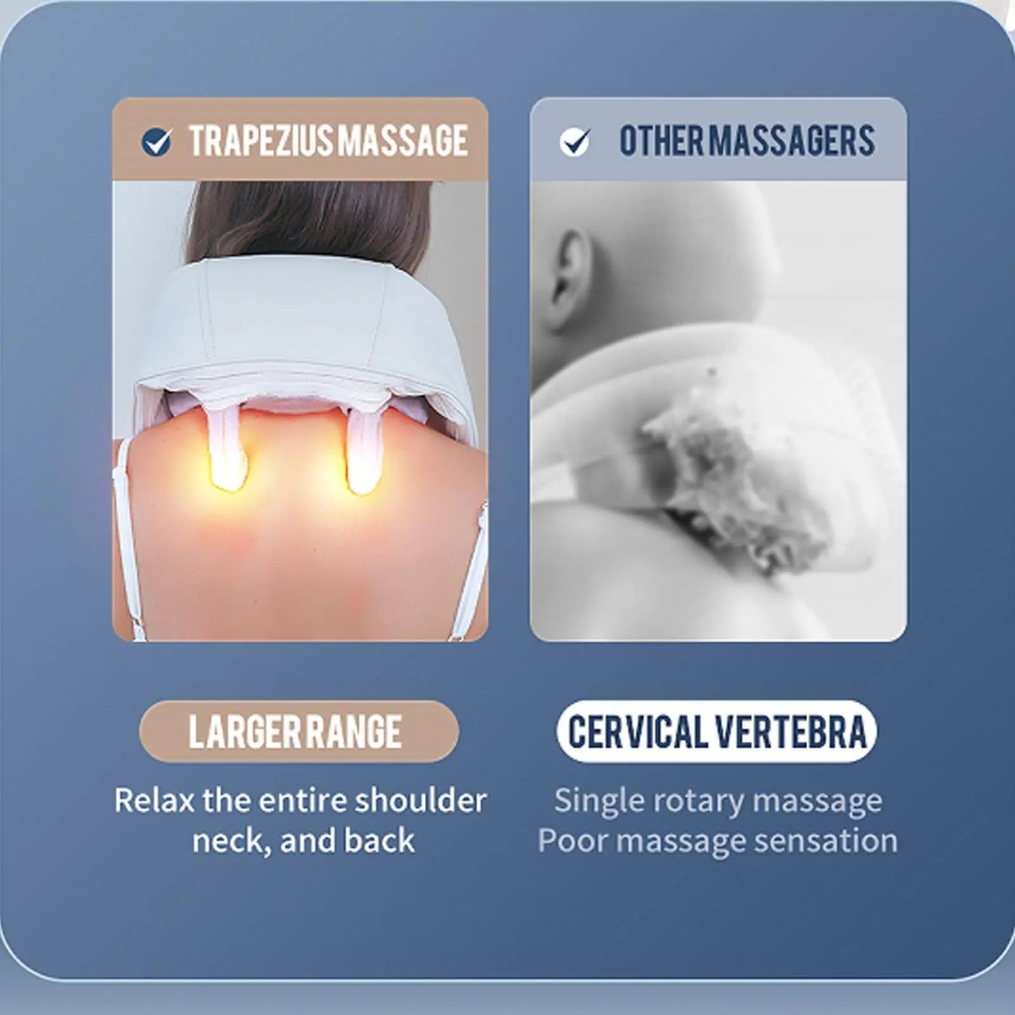 Nek en rug massage kussen Shiatsu met warmte en infrarood functie